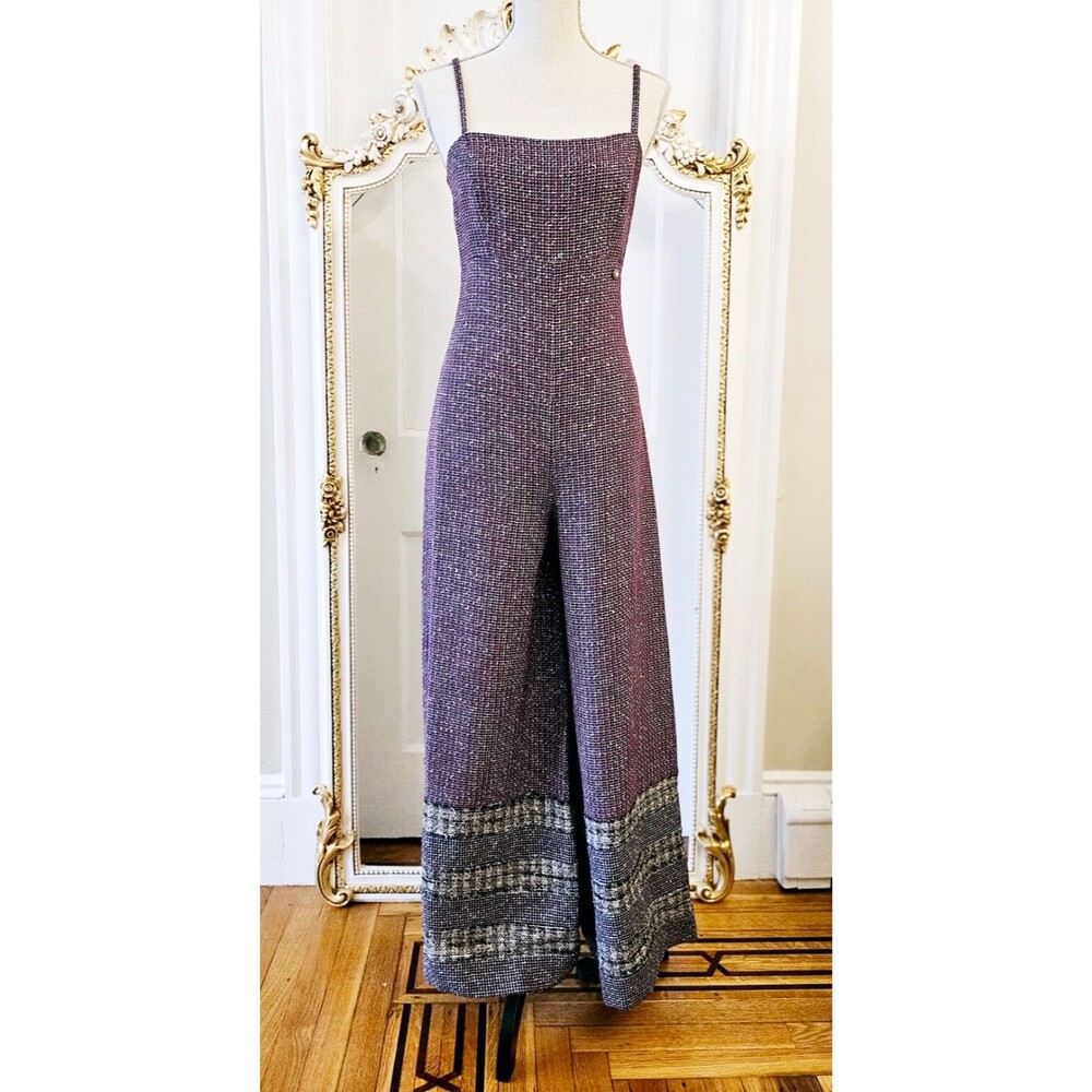CHANEL 17P Spring Summer Fantasy Tweed Jumpsuit, FR 38, US 6, NWT